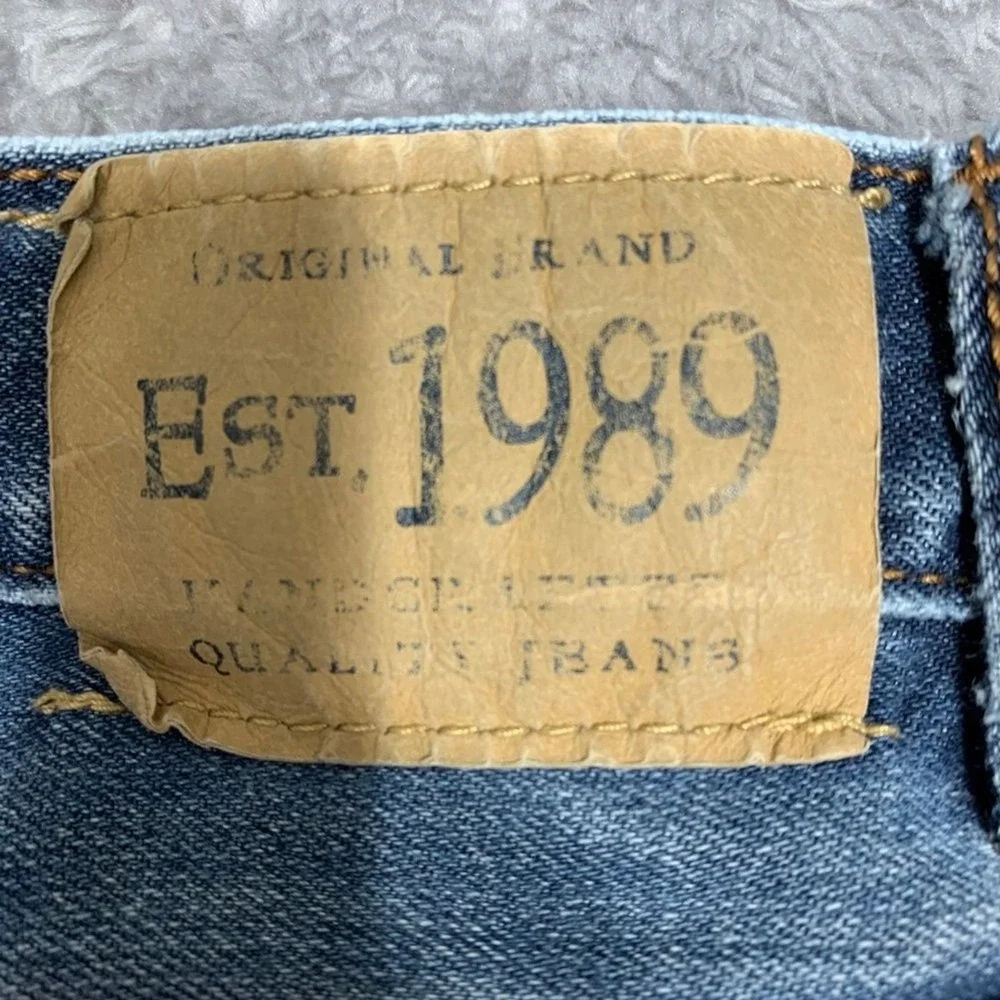 The Children's Place Bootcut Jeans Boys Size 8 Blue Medium Wash Adjustable Waist